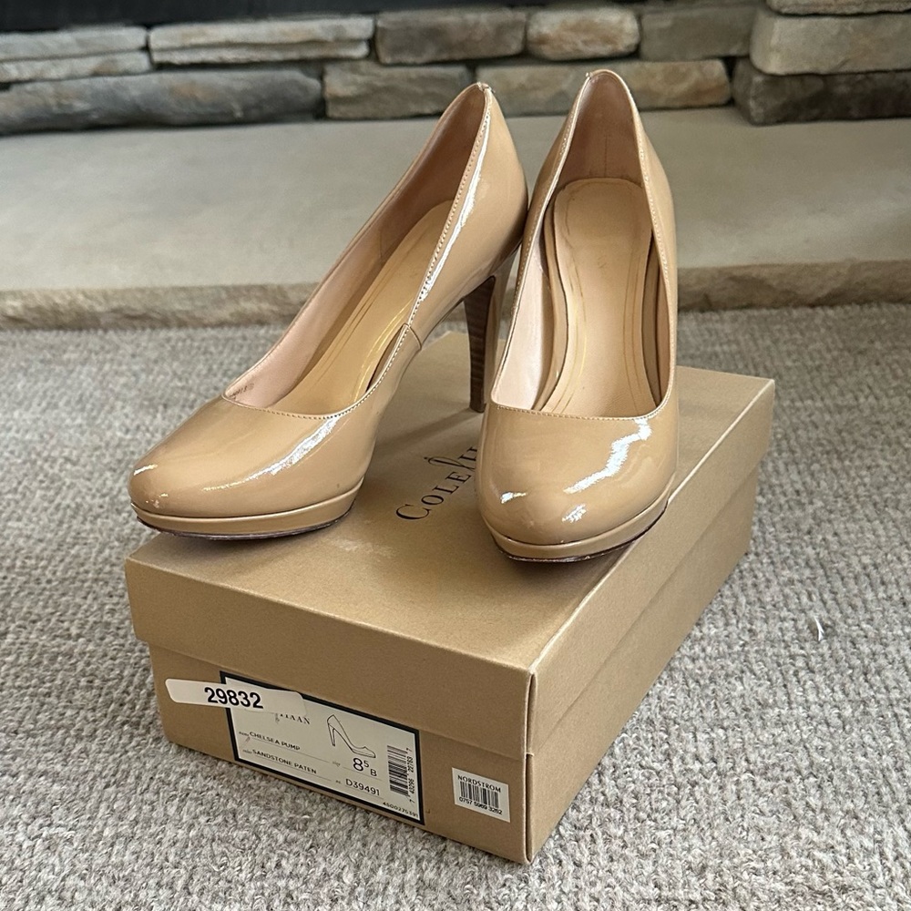 Cole Haan Chelsea Tan Beige Pumps size 8.5